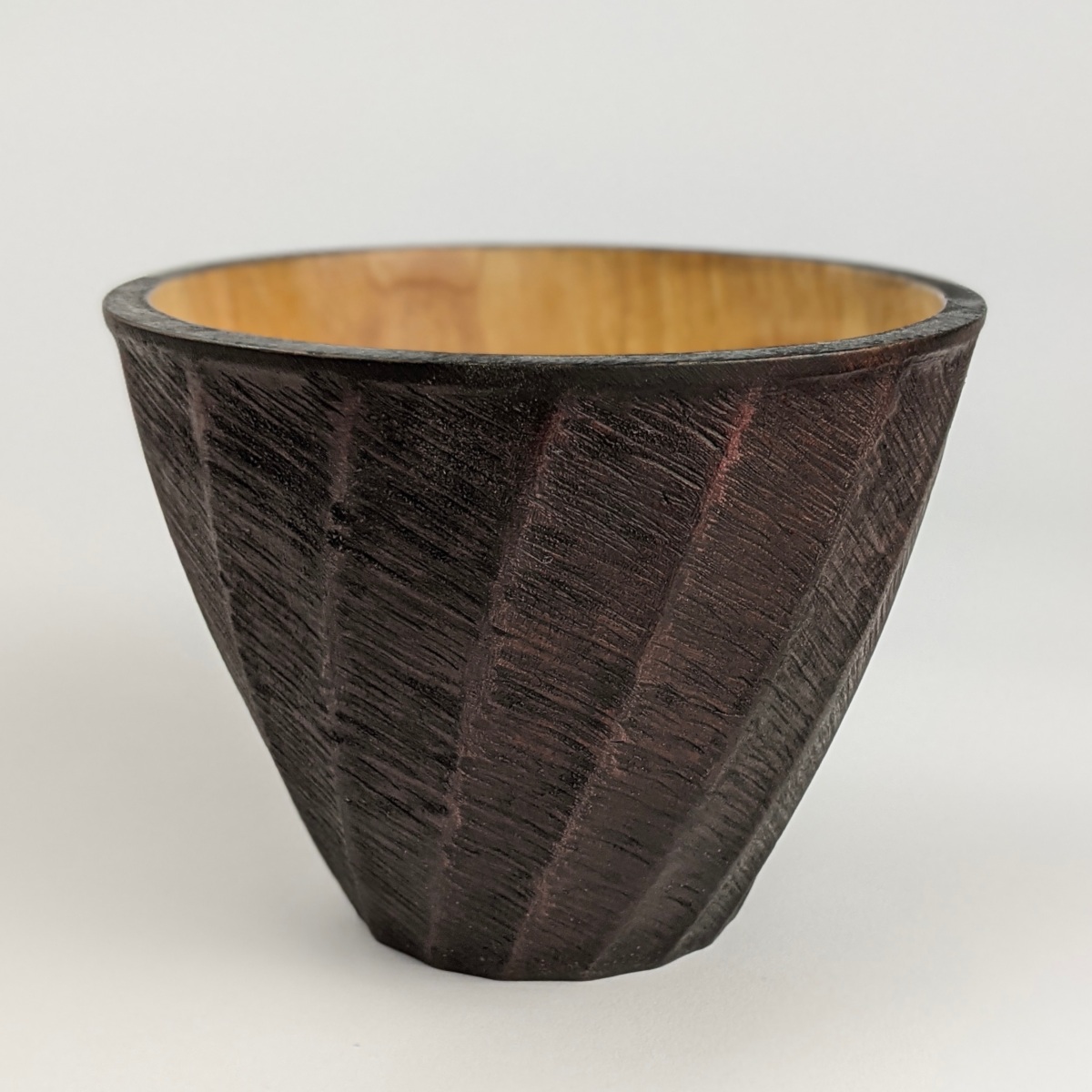 Hand Carved and Textured Bowl – Willow Wood